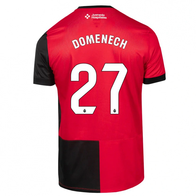 Danxen Homem Camisola Marc Domènech #27 Preto Vermelho Branco Principal 2026/27 Camisa Brasil