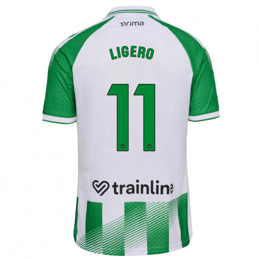 Danxen Homem Camisola Nuria Ligero #11 Verde Claro Preto Branco Principal 2026/27 Camisa Brasil