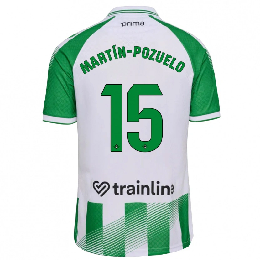 Danxen Homem Camisola Esther Martín-Pozuelo #15 Verde Claro Preto Branco Principal 2026/27 Camisa Brasil