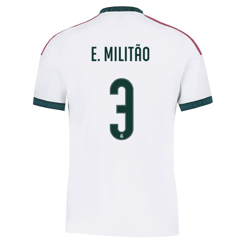 Danxen Homem Camisola Éder Militão #3 Verde Escuro Branco Vermelho Principal 2026/27 Camisa Brasil