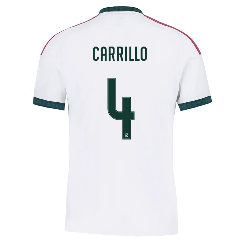 Danxen Homem Camisola Alvaro Carrillo #4 Verde Escuro Branco Vermelho Principal 2026/27 Camisa Brasil
