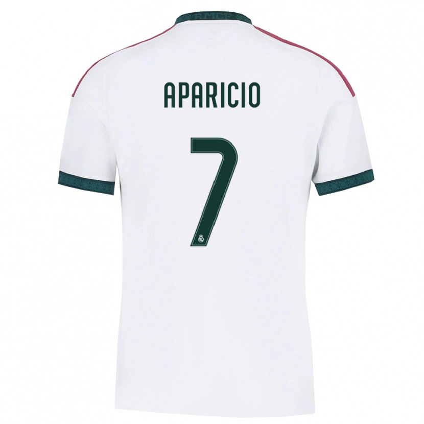 Danxen Homem Camisola Esteban Aparicio #7 Verde Escuro Branco Vermelho Principal 2026/27 Camisa Brasil