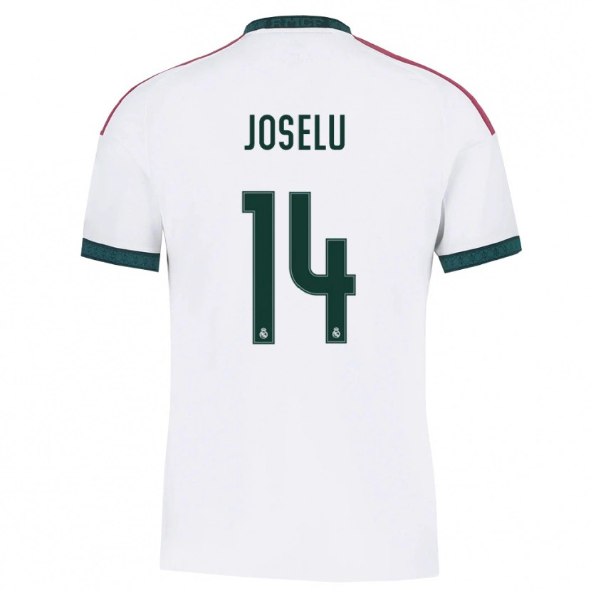Danxen Homem Camisola Joselu #14 Verde Escuro Branco Vermelho Principal 2026/27 Camisa Brasil