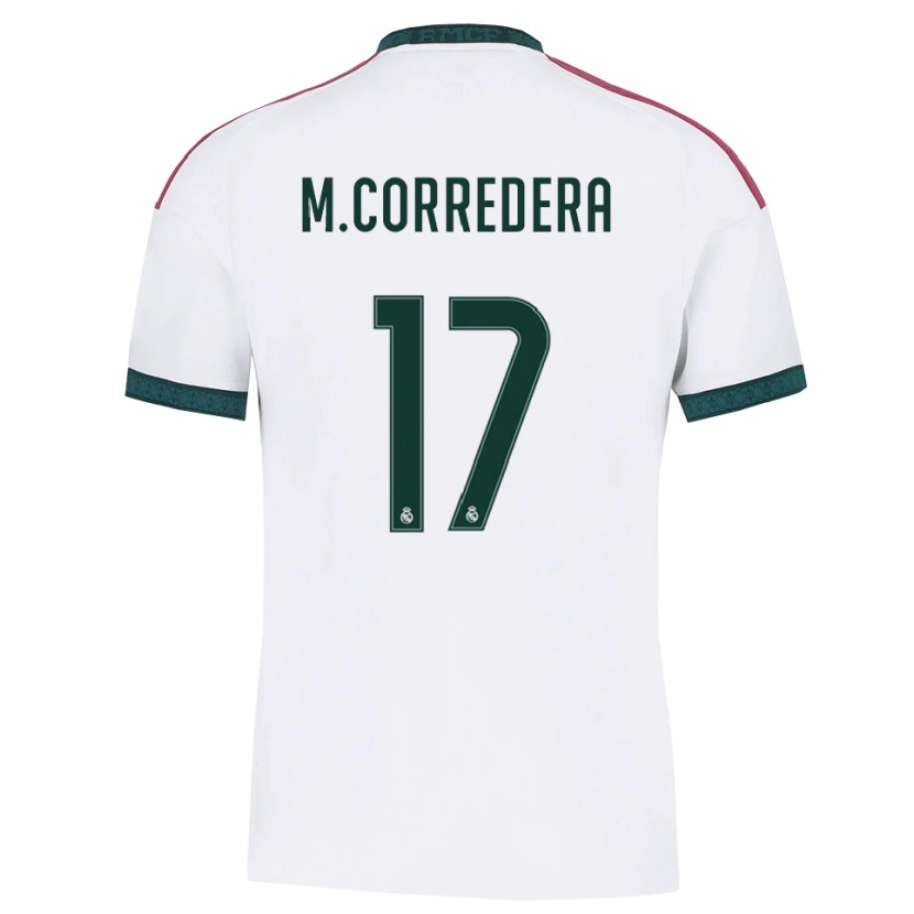 Danxen Homem Camisola Marta Corredera #17 Verde Escuro Branco Vermelho Principal 2026/27 Camisa Brasil