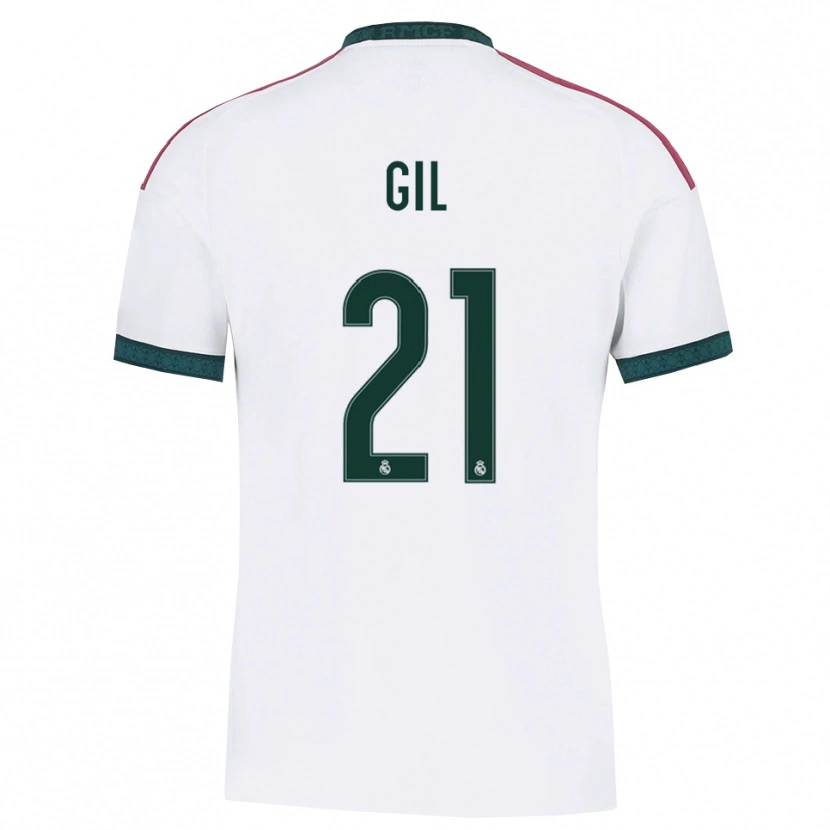 Danxen Homem Camisola Iker Gil #21 Verde Escuro Branco Vermelho Principal 2026/27 Camisa Brasil