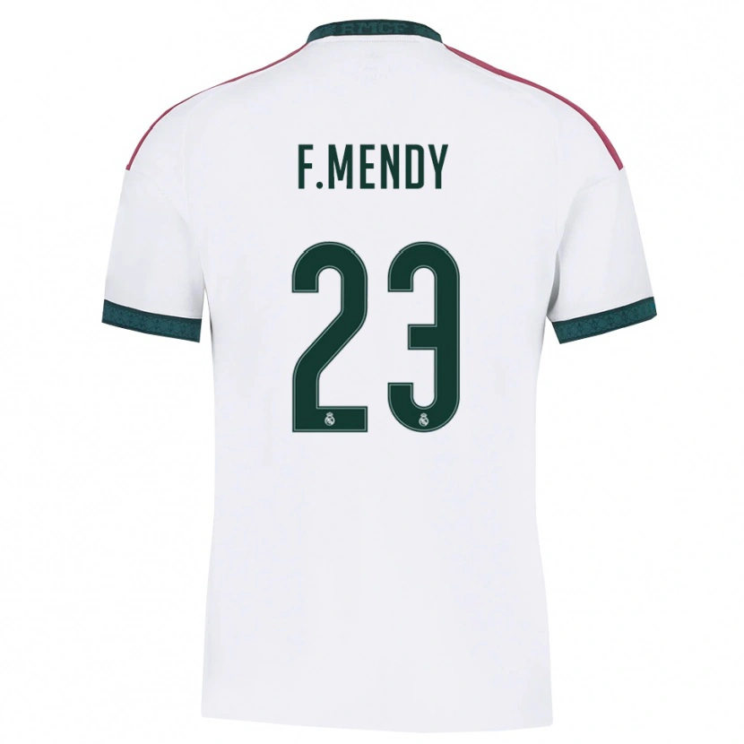 Danxen Homem Camisola Ferland Mendy #23 Verde Escuro Branco Vermelho Principal 2026/27 Camisa Brasil