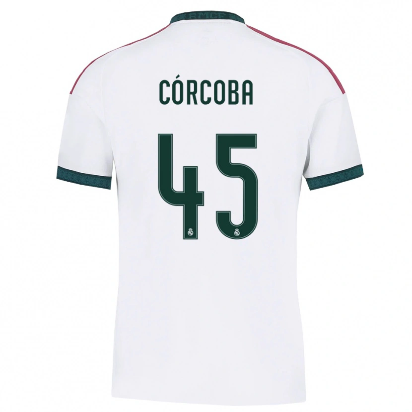 Danxen Homem Camisola Andrés Córcoba #45 Verde Escuro Branco Vermelho Principal 2026/27 Camisa Brasil
