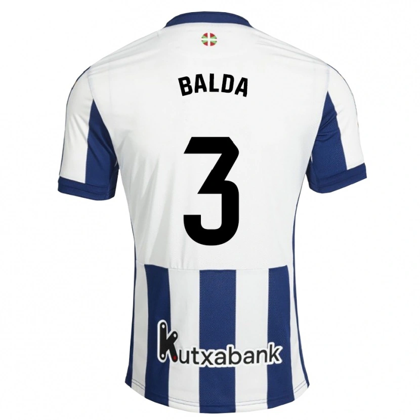 Danxen Homem Camisola Jon Balda #3 Azul Marinho Branco Dourado Principal 2026/27 Camisa Brasil