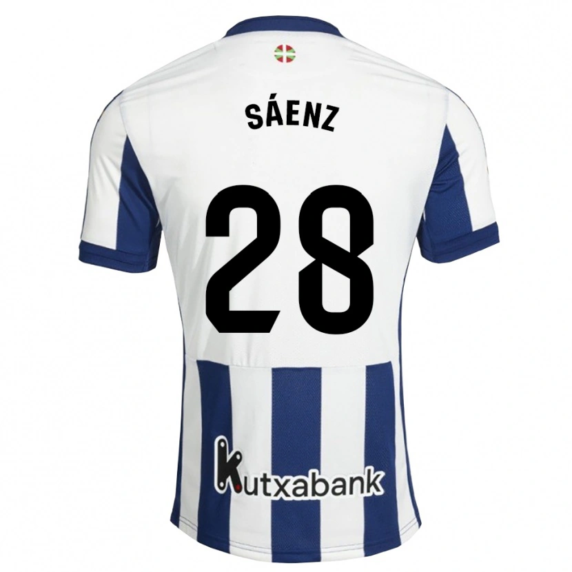 Danxen Homem Camisola Manuel Sáenz #28 Azul Marinho Branco Dourado Principal 2026/27 Camisa Brasil