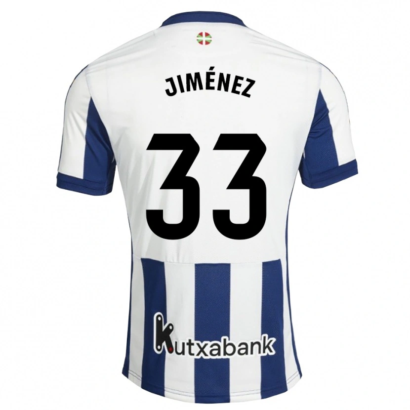 Danxen Homem Camisola Javier Jiménez #33 Azul Marinho Branco Dourado Principal 2026/27 Camisa Brasil