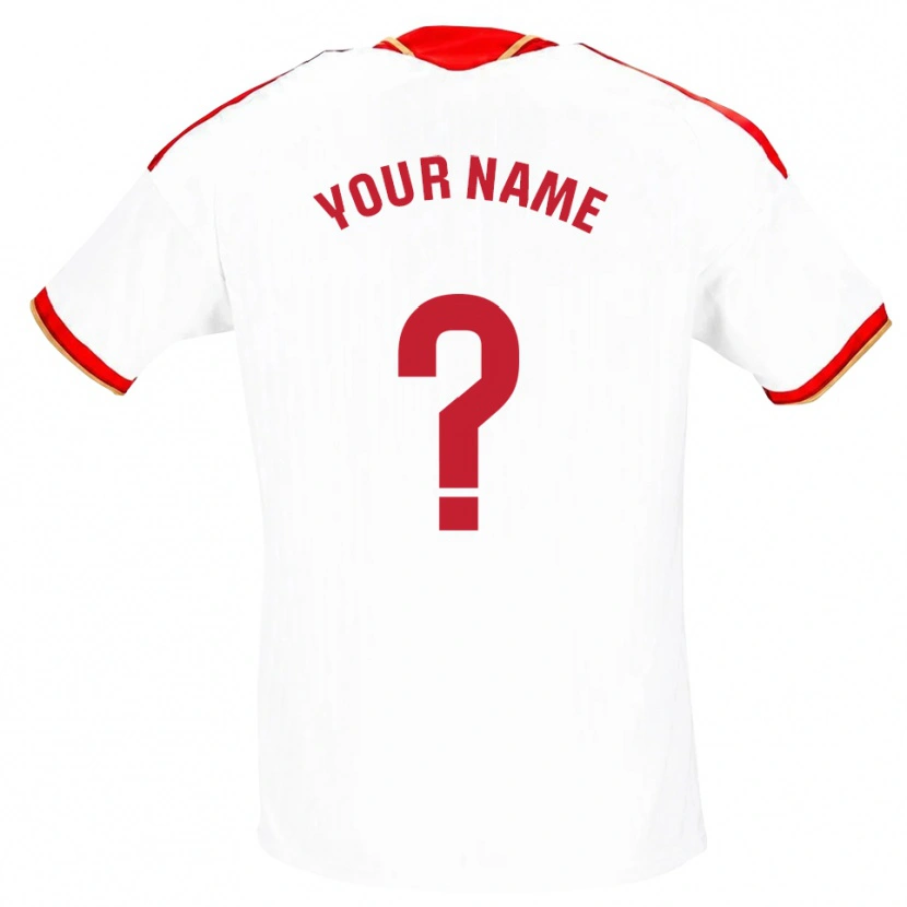Danxen Homem Camisola Seu Nome #0 Branco Vermelho Principal 2026/27 Camisa Brasil