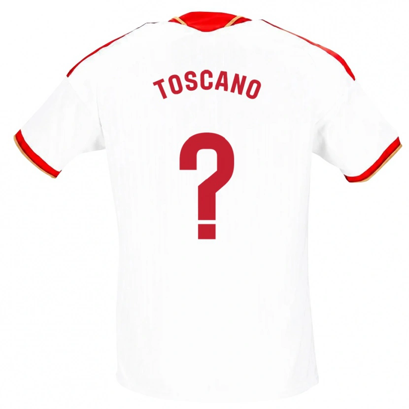 Danxen Homem Camisola Carlos Toscano #0 Branco Vermelho Principal 2026/27 Camisa Brasil