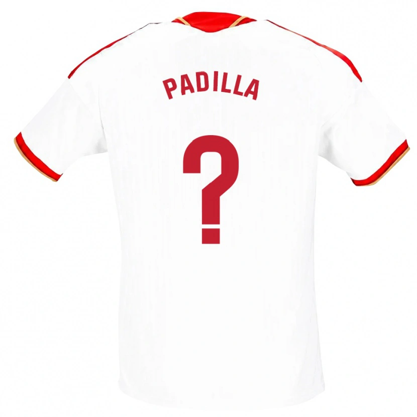 Danxen Homem Camisola Natalia Padilla #0 Branco Vermelho Principal 2026/27 Camisa Brasil