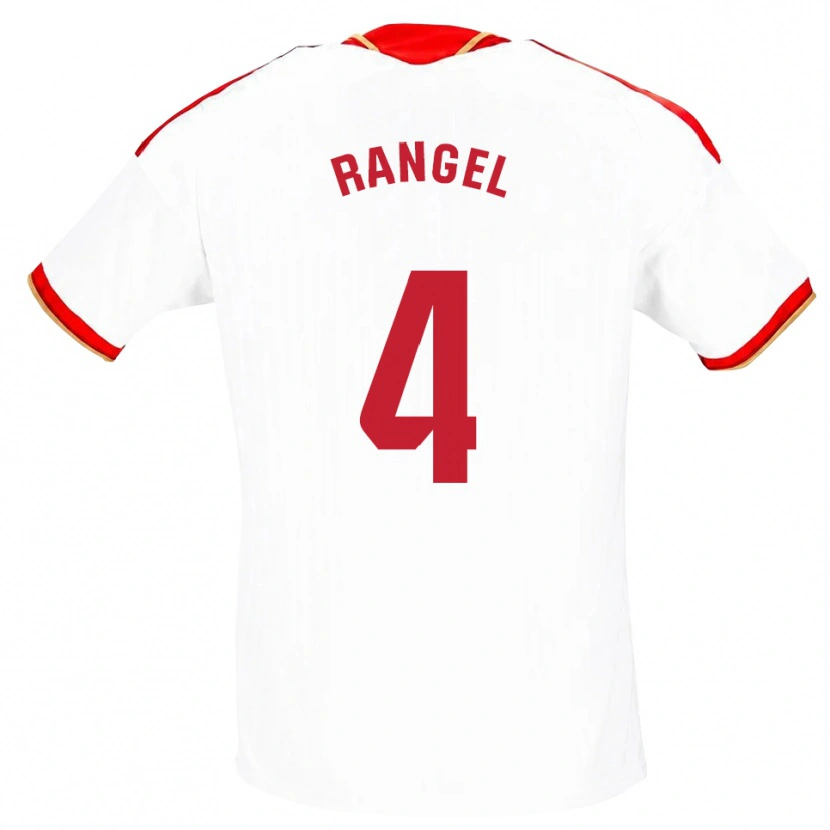 Danxen Homem Camisola Héctor Rangel #4 Branco Vermelho Principal 2026/27 Camisa Brasil