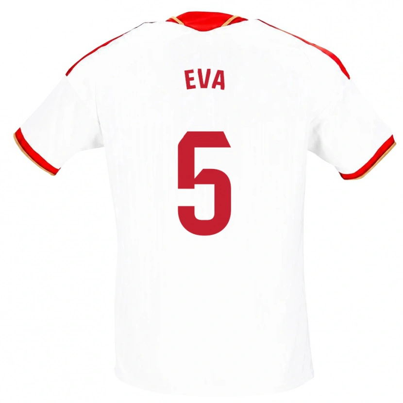 Danxen Homem Camisola Eva Llamas Hernández #5 Branco Vermelho Principal 2026/27 Camisa Brasil