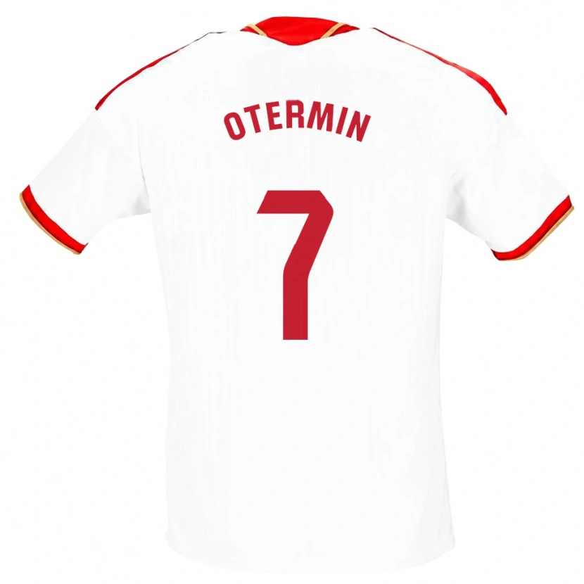 Danxen Homem Camisola Rosa María Otermín Abella #7 Branco Vermelho Principal 2026/27 Camisa Brasil