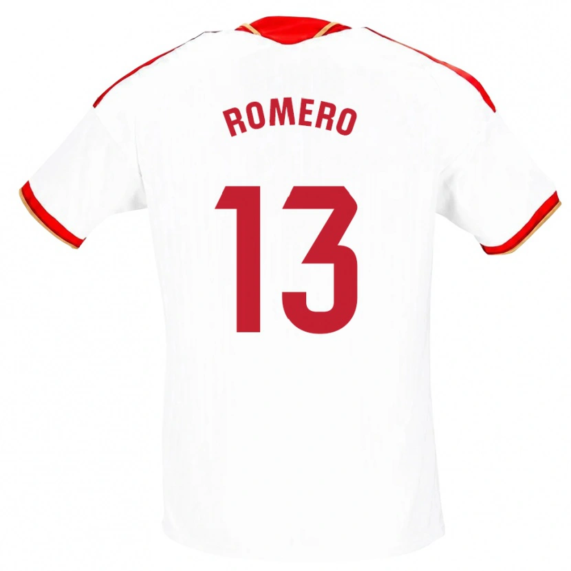 Danxen Homem Camisola Rafael Romero #13 Branco Vermelho Principal 2026/27 Camisa Brasil