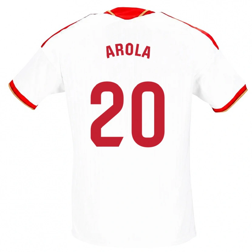 Danxen Homem Camisola Arola Aparicio Gili #20 Branco Vermelho Principal 2026/27 Camisa Brasil