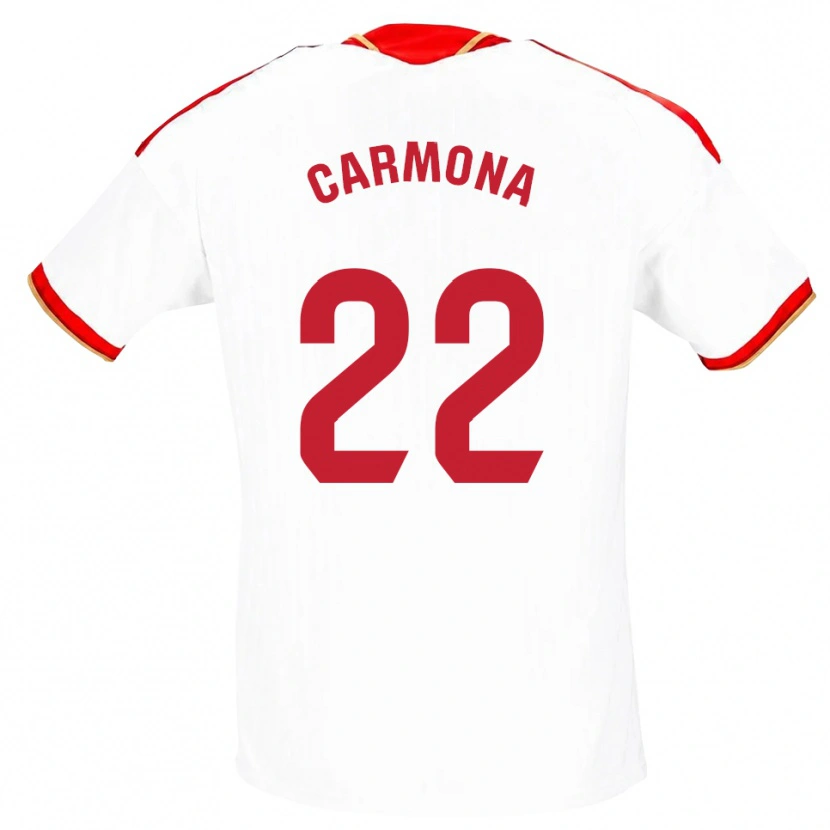 Danxen Homem Camisola José Ángel Carmona #22 Branco Vermelho Principal 2026/27 Camisa Brasil