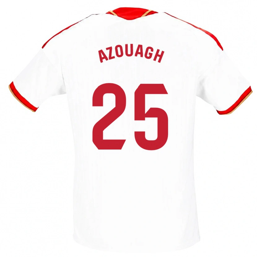 Danxen Homem Camisola Rayan Azouagh #25 Branco Vermelho Principal 2026/27 Camisa Brasil