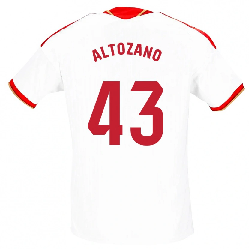 Danxen Homem Camisola Edu Altozano #43 Branco Vermelho Principal 2026/27 Camisa Brasil