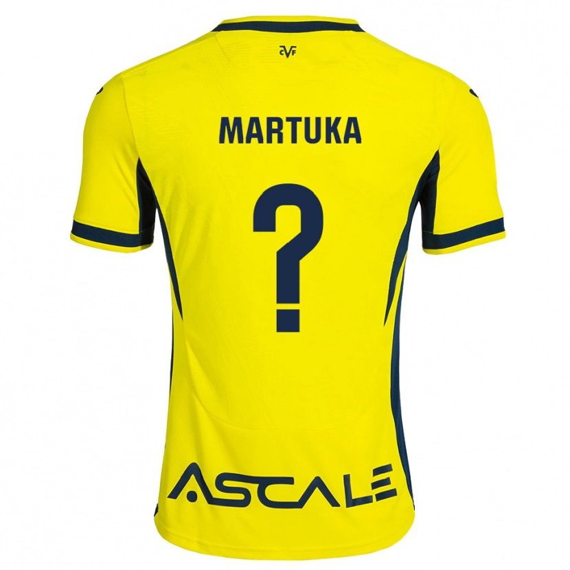 Danxen Homem Camisola Marta Molinero Velasco #0 Amarelo Preto Vermelho Principal 2026/27 Camisa Brasil