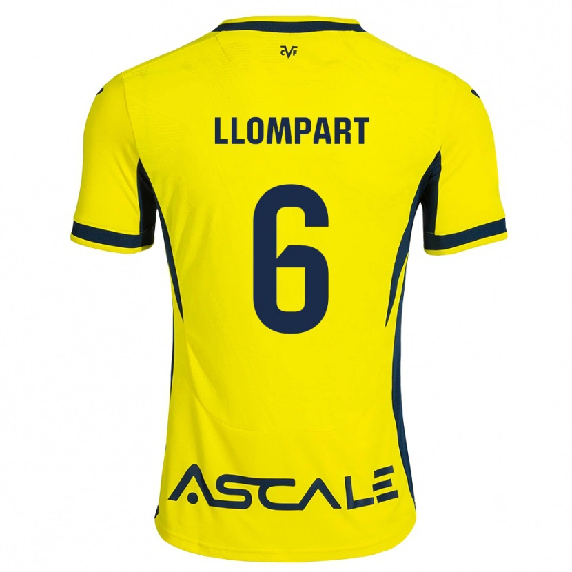 Danxen Homem Camisola María Llompart #6 Amarelo Preto Vermelho Principal 2026/27 Camisa Brasil