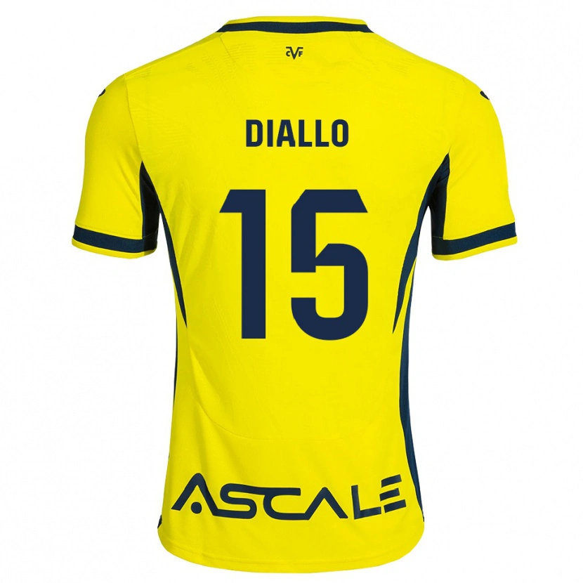 Danxen Homem Camisola Moussa Diallo #15 Amarelo Preto Vermelho Principal 2026/27 Camisa Brasil