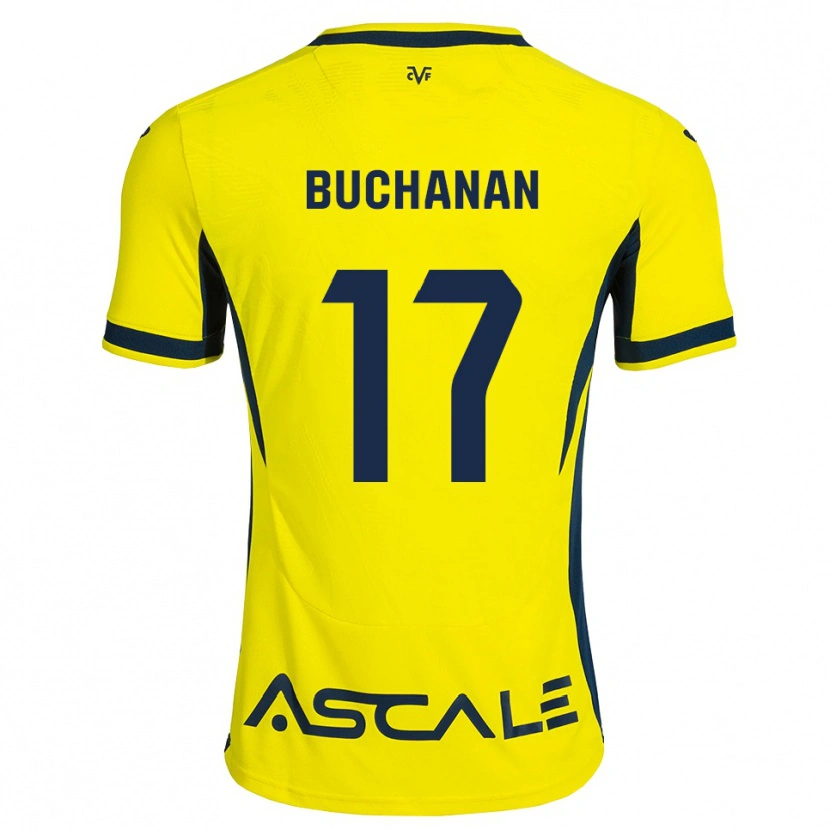 Danxen Homem Camisola Tajon Buchanan #17 Amarelo Preto Vermelho Principal 2026/27 Camisa Brasil