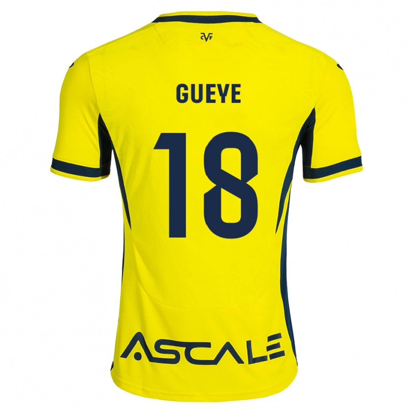 Danxen Homem Camisola Pape Gueye #18 Amarelo Preto Vermelho Principal 2026/27 Camisa Brasil
