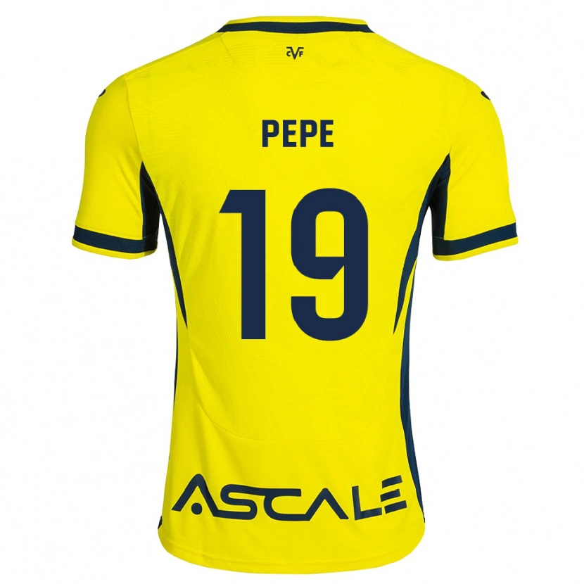 Danxen Homem Camisola Nicolas Pépé #19 Amarelo Preto Vermelho Principal 2026/27 Camisa Brasil