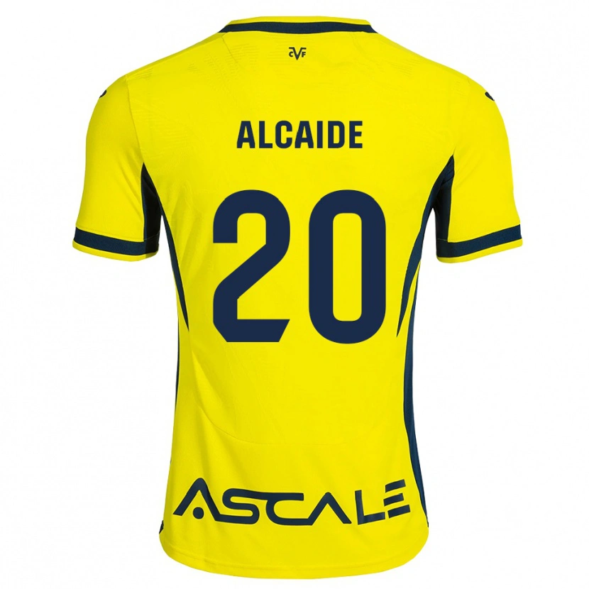 Danxen Homem Camisola Álvaro Alcaide #20 Amarelo Preto Vermelho Principal 2026/27 Camisa Brasil