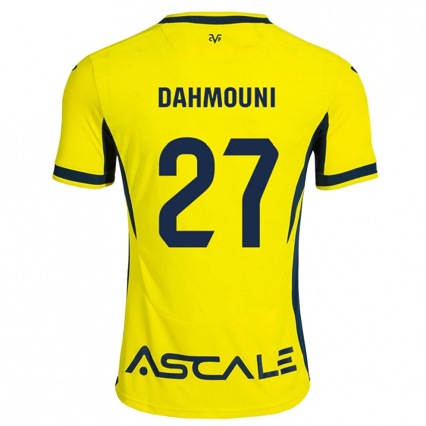 Danxen Homem Camisola Moha Dahmouni #27 Amarelo Preto Vermelho Principal 2026/27 Camisa Brasil