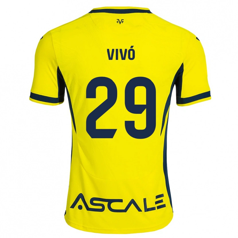 Danxen Homem Camisola Adrián Vivó #29 Amarelo Preto Vermelho Principal 2026/27 Camisa Brasil