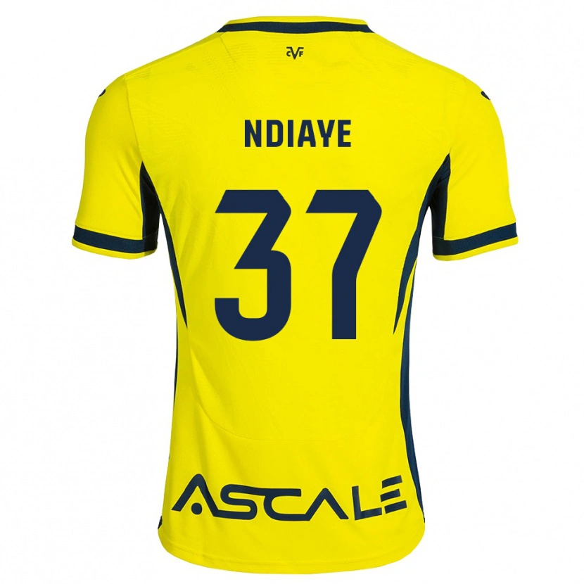 Danxen Homem Camisola Serigne Ndiaye #37 Amarelo Preto Vermelho Principal 2026/27 Camisa Brasil