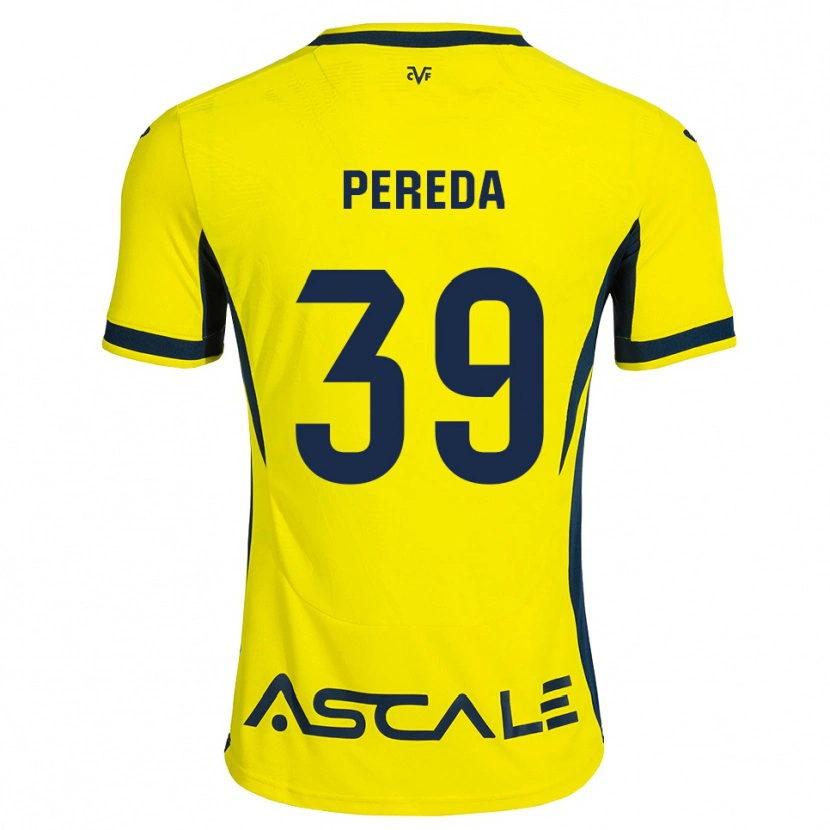 Danxen Homem Camisola Pablo Pereda #39 Amarelo Preto Vermelho Principal 2026/27 Camisa Brasil