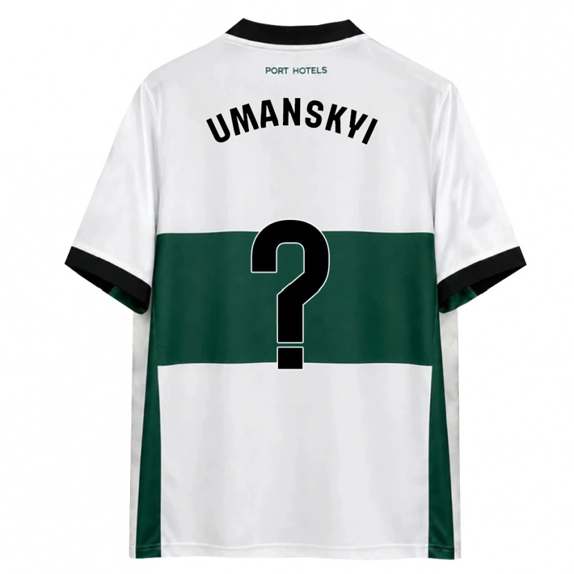 Danxen Homem Camisola Volodymyr Umanskyi #0 Verde Branco Vermelho Principal 2026/27 Camisa Brasil