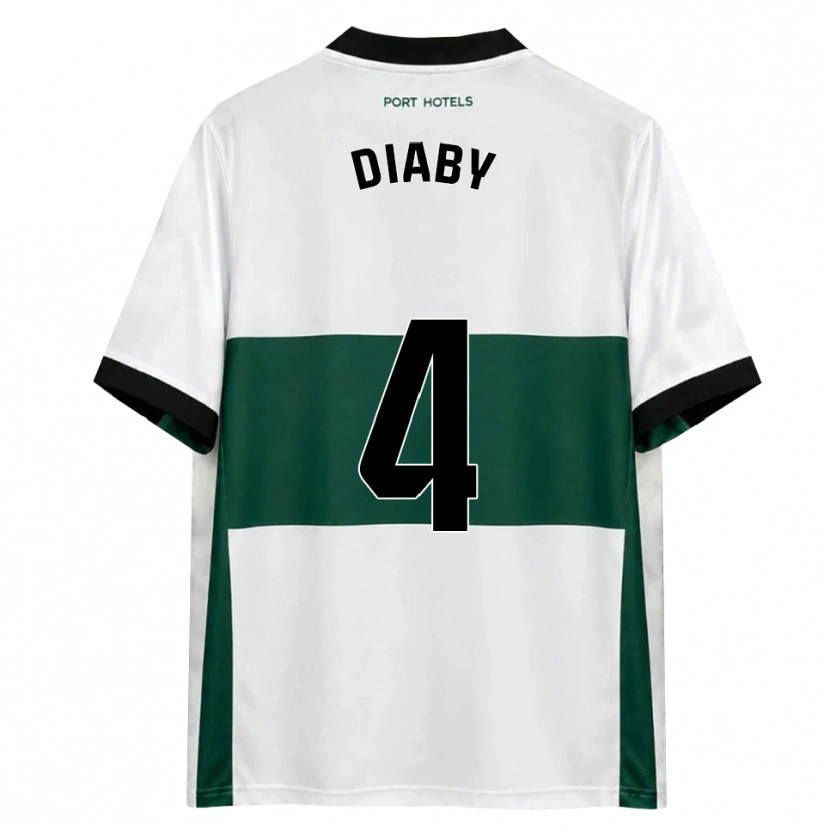Danxen Homem Camisola Bambo Diaby #4 Verde Branco Vermelho Principal 2026/27 Camisa Brasil