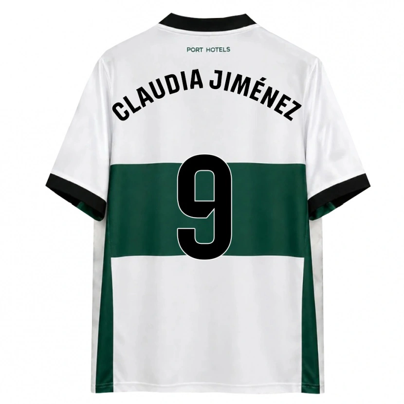 Danxen Homem Camisola Claudia Jiménez Gutiérrez #9 Verde Branco Vermelho Principal 2026/27 Camisa Brasil