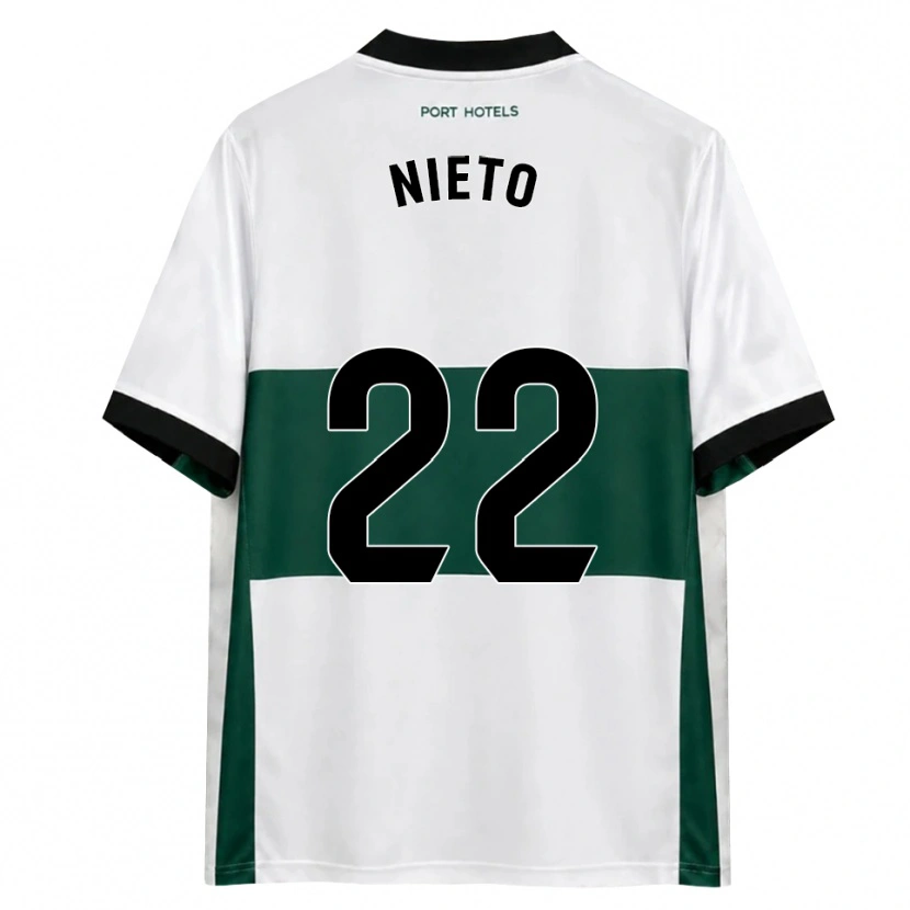 Danxen Homem Camisola Dani Nieto #22 Verde Branco Vermelho Principal 2026/27 Camisa Brasil