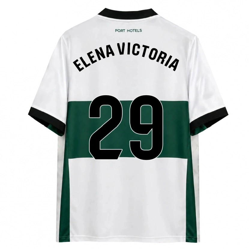 Danxen Homem Camisola Elena Victoria Mas Berna #29 Verde Branco Vermelho Principal 2026/27 Camisa Brasil