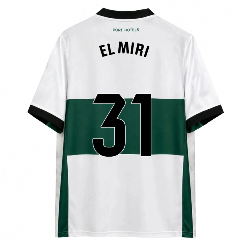 Danxen Homem Camisola Walid El Miri #31 Verde Branco Vermelho Principal 2026/27 Camisa Brasil