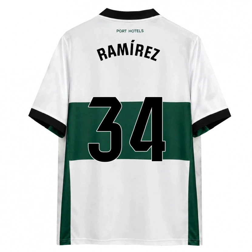 Danxen Homem Camisola Jalmar Ramírez #34 Verde Branco Vermelho Principal 2026/27 Camisa Brasil