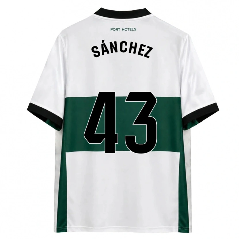 Danxen Homem Camisola Diego Sánchez #43 Verde Branco Vermelho Principal 2026/27 Camisa Brasil