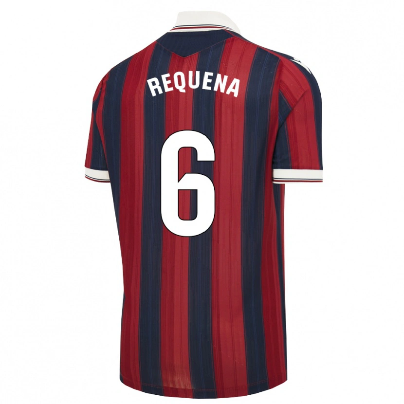 Danxen Homem Camisola Dani Requena #6 Azul Meia-Noite Vermelho Principal 2026/27 Camisa Brasil