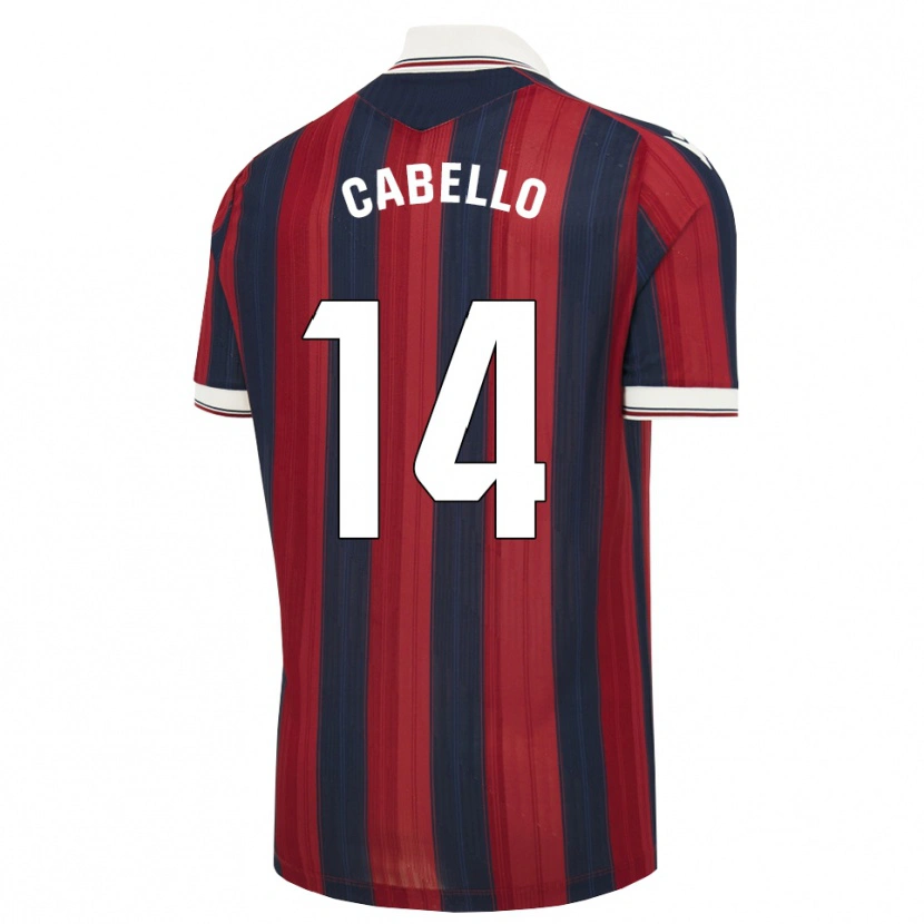 Danxen Homem Camisola Jorge Cabello #14 Azul Meia-Noite Vermelho Principal 2026/27 Camisa Brasil