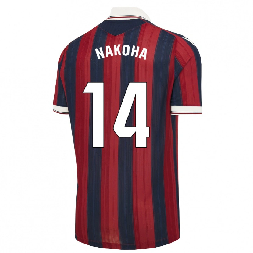Danxen Homem Camisola Huseini Nakoha #14 Azul Meia-Noite Vermelho Principal 2026/27 Camisa Brasil