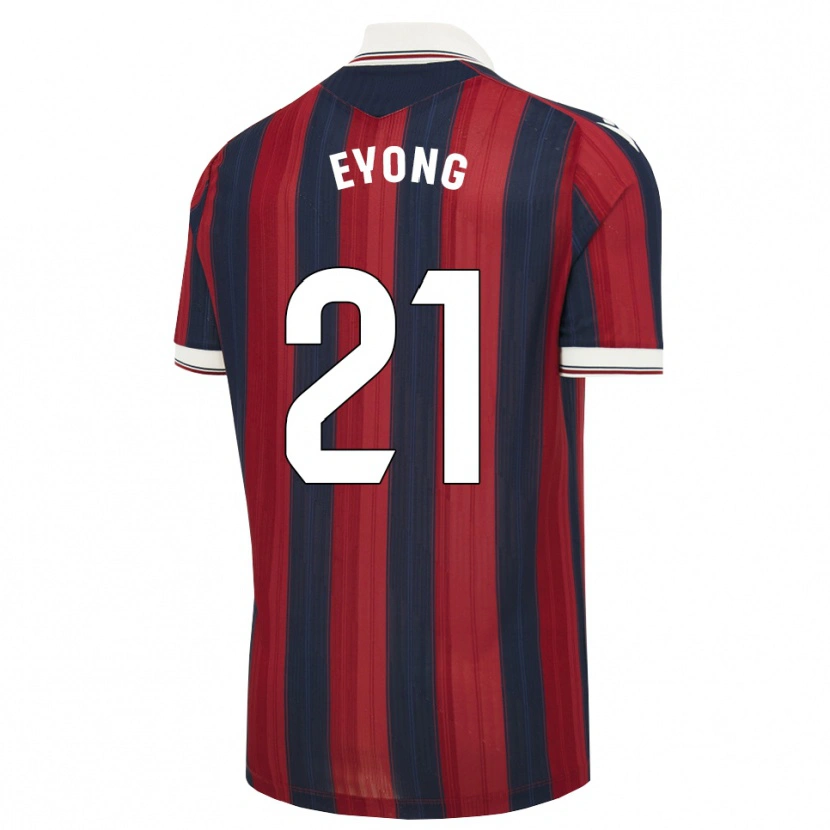 Danxen Homem Camisola Karl Etta Eyong #21 Azul Meia-Noite Vermelho Principal 2026/27 Camisa Brasil