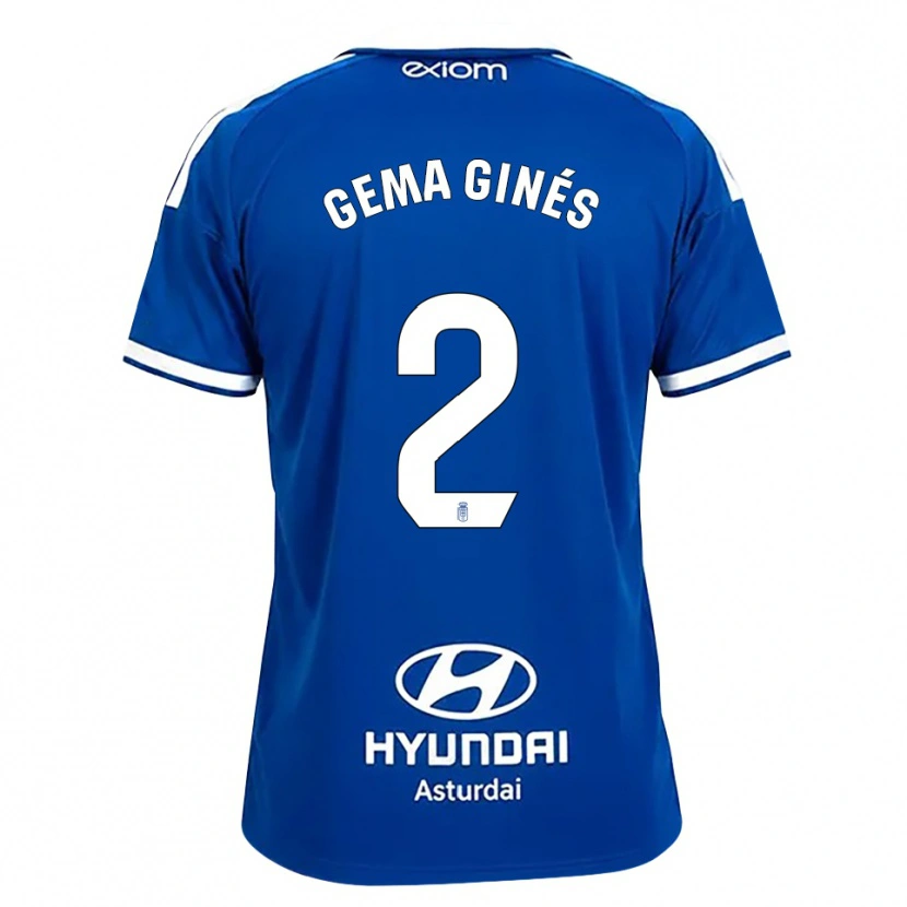 Danxen Homem Camisola Gema Ginés #2 Azul Médio Branco Principal 2026/27 Camisa Brasil