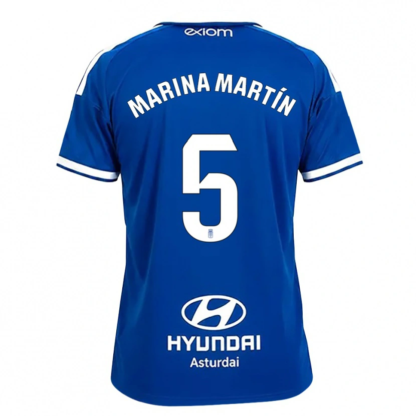 Danxen Homem Camisola Marina Martín #5 Azul Médio Branco Principal 2026/27 Camisa Brasil